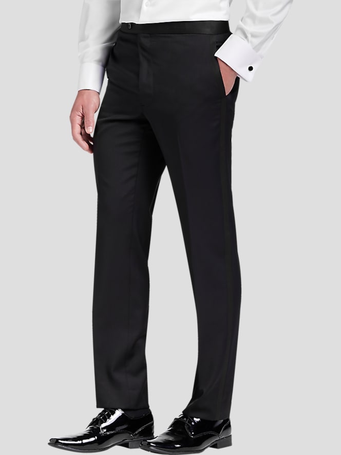 Joseph Abboud Modern Fit Wool Tuxedo Pants