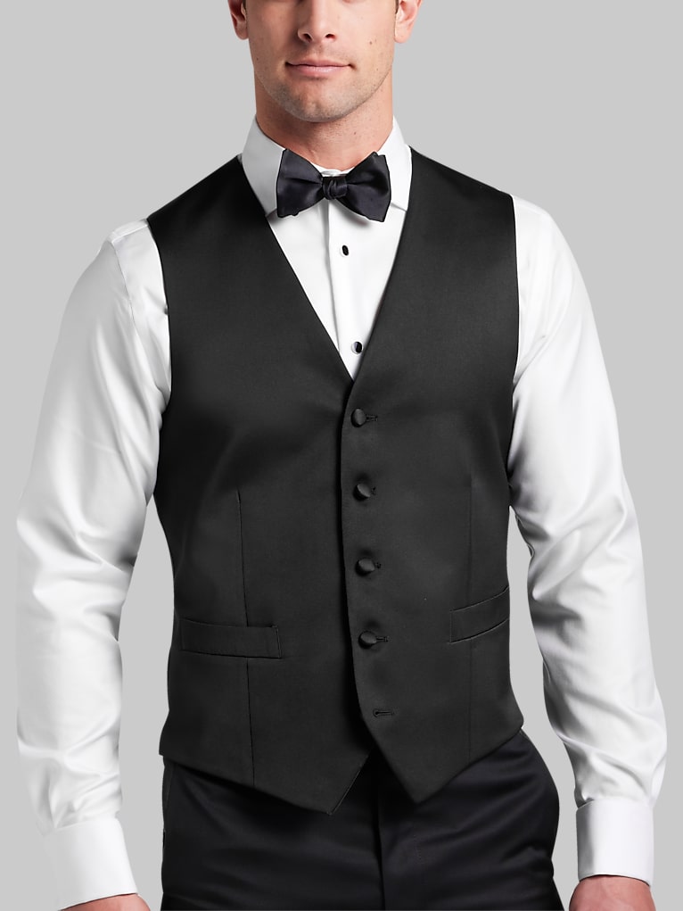 Joseph Abboud Modern Fit Wool Tuxedo Vest