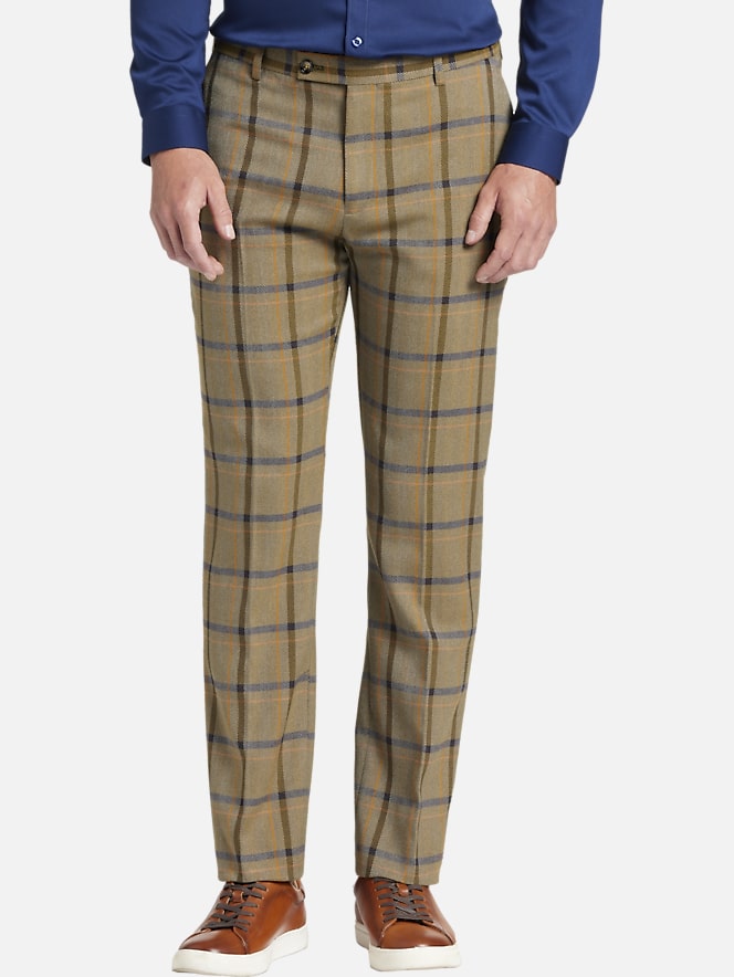 Paisley & Gray Slim Fit Herringbone Plaid Suit Separates Pants | Pants ...