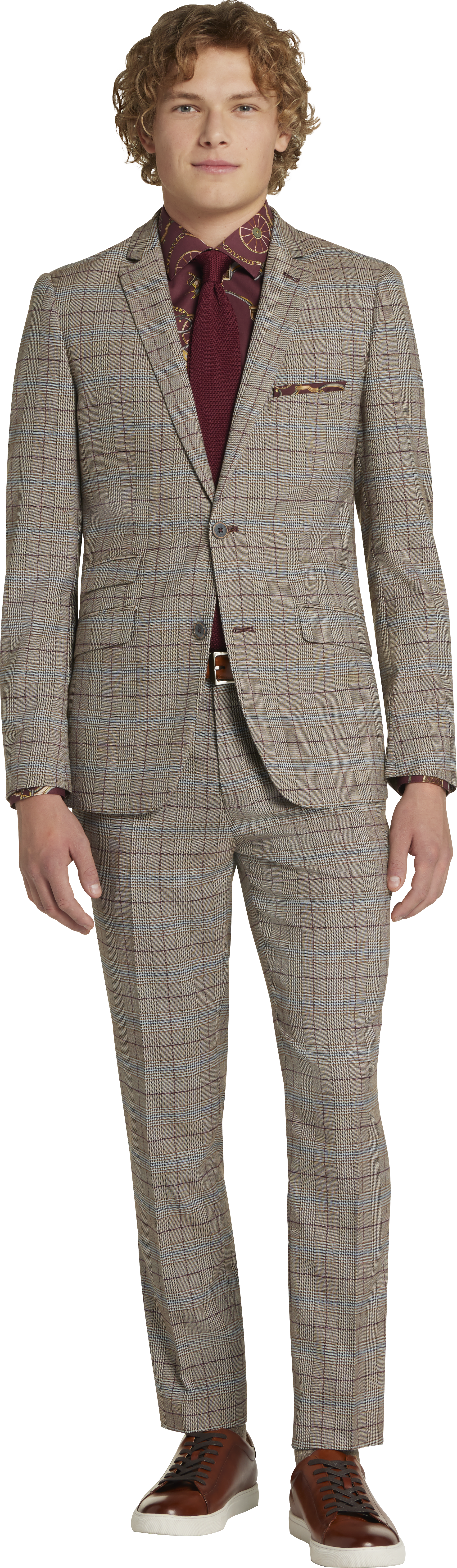 Slim Fit Suit Separates Check Jacket