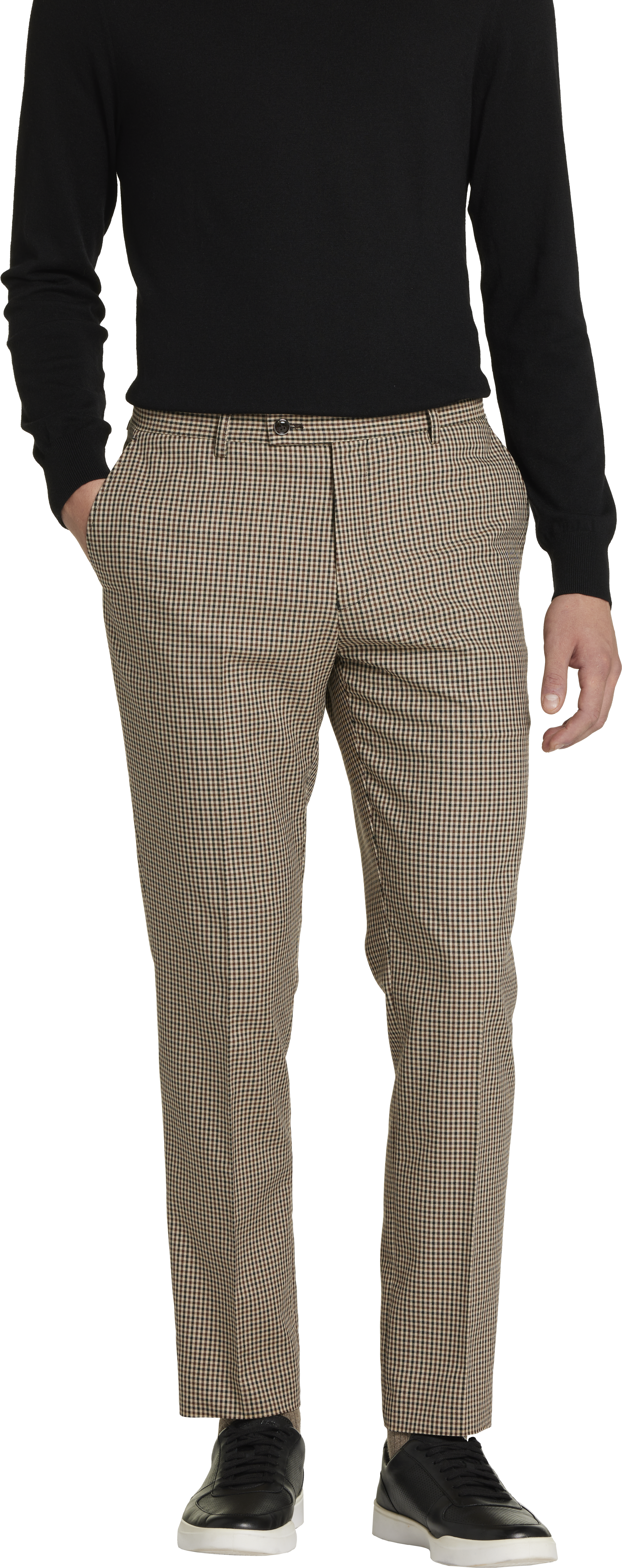 Slim Fit Gingham Suit Separates Pants