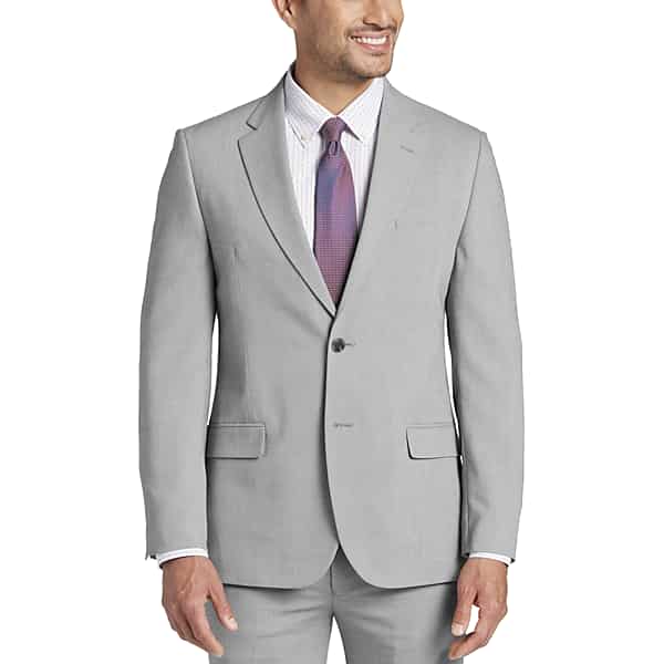 Nautica Men's Modern Fit Suit Lt Gray Sharkskin - Size: 36 Regular TMW3YC036236