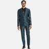 Egara Skinny Fit Peak Lapel Shiny Suit Jacket