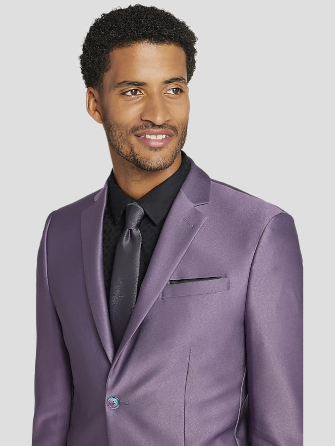 Egara Skinny Fit Shiny Suit Jacket