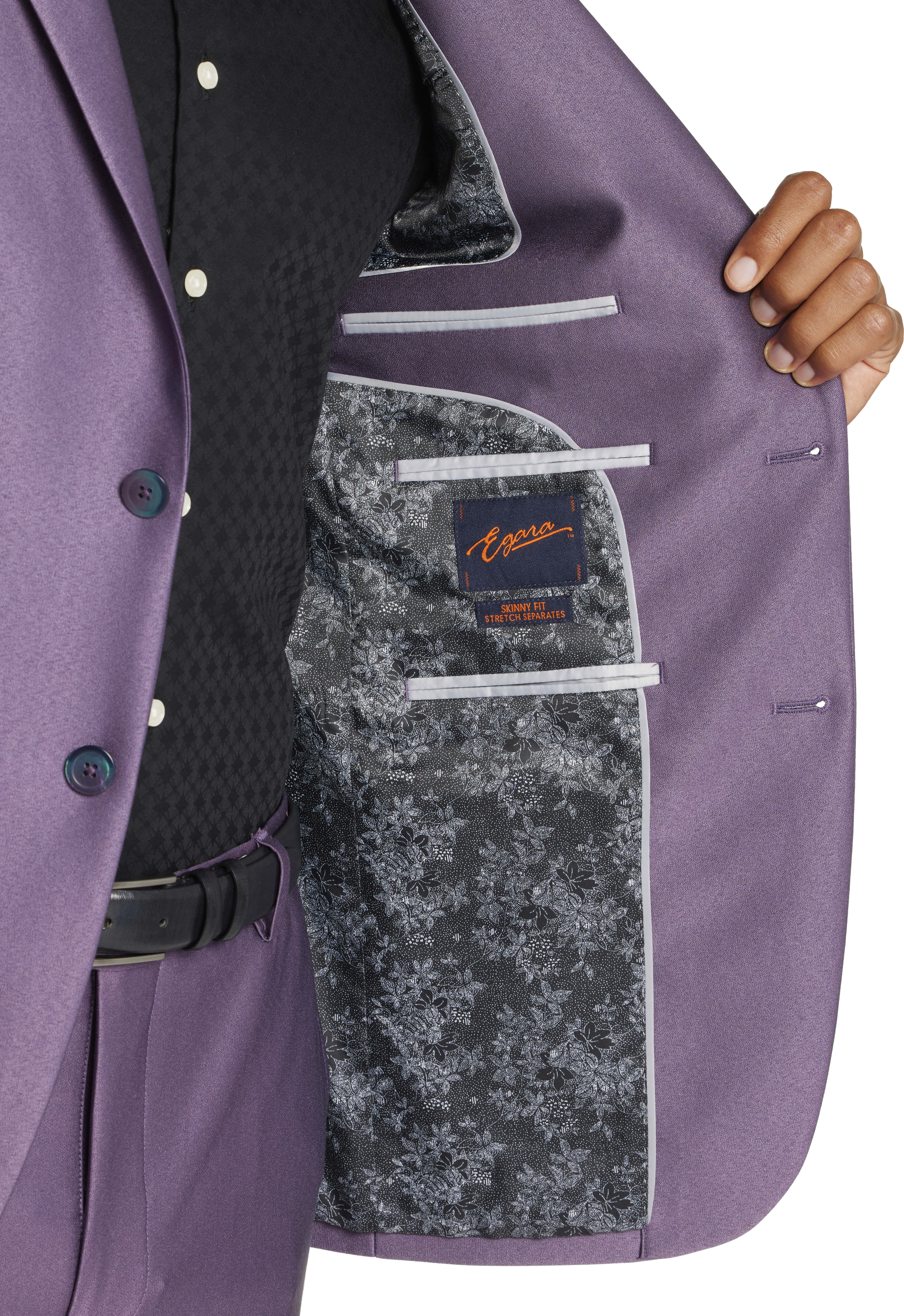 Skinny Fit Shiny Suit Jacket