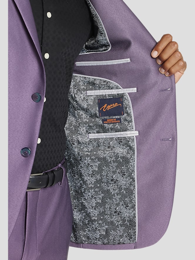Egara Skinny Fit Shiny Suit Jacket