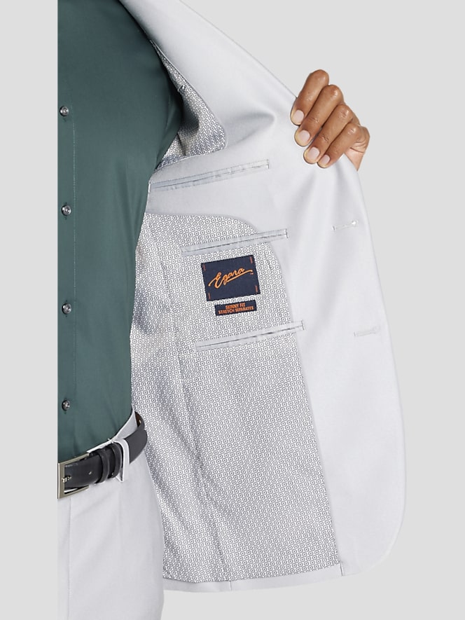 Egara Skinny Fit Shiny Suit Jacket