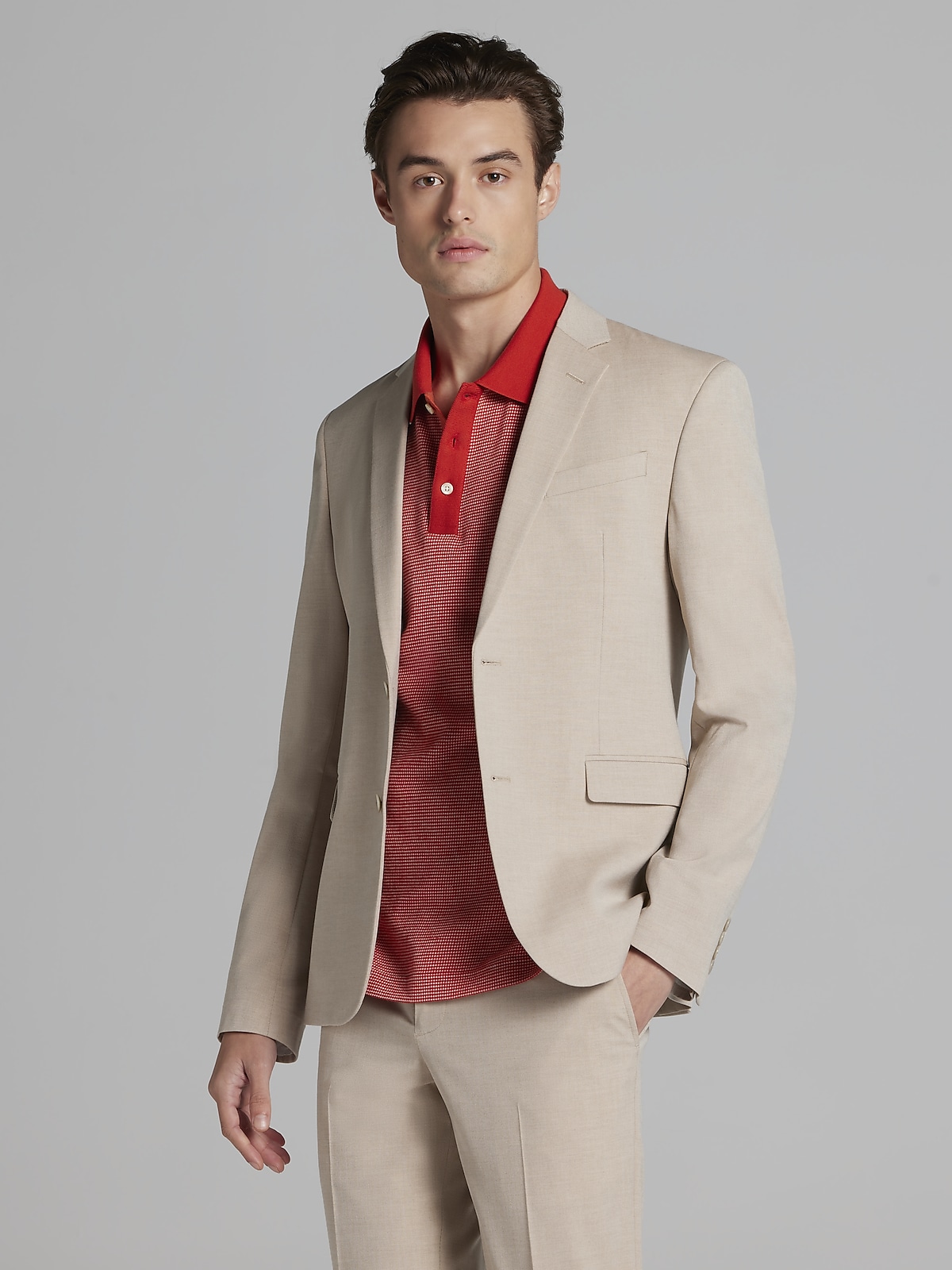Mens skinny suit jacket top