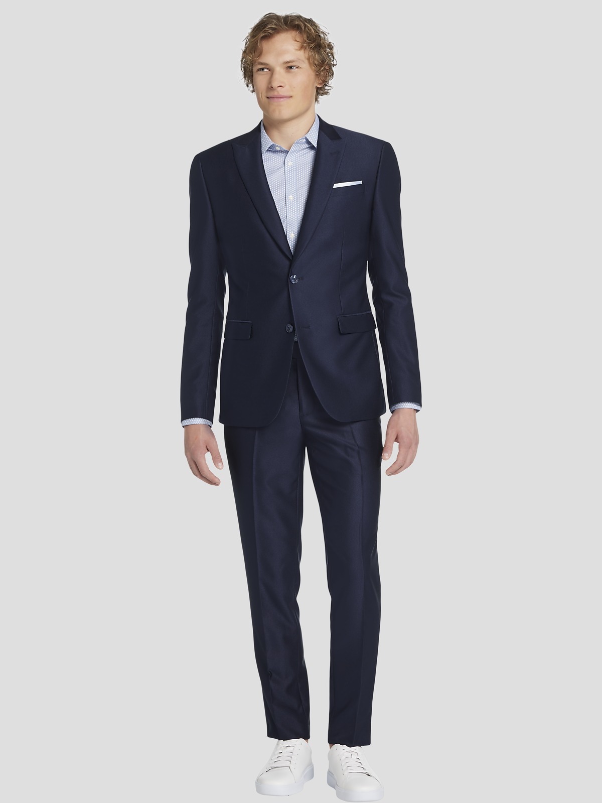 Skinny navy suit on sale