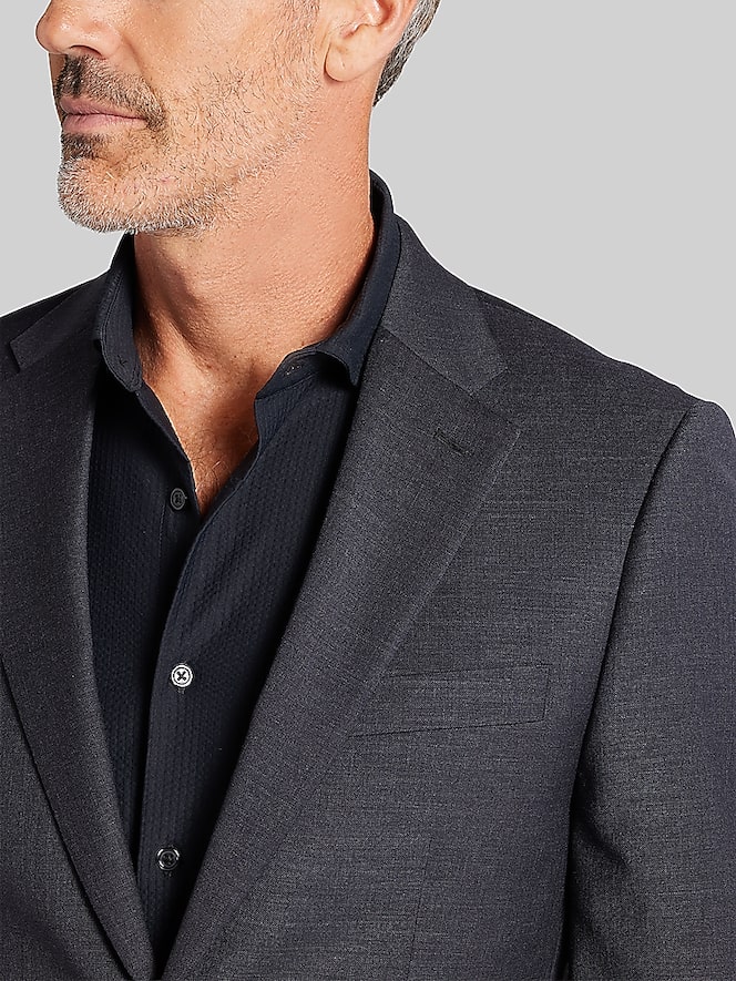 Tommy Hilfiger Modern Fit Premium Wool Blend Twill Suit Jacket, Charcoal Twill - Image 2 of 8