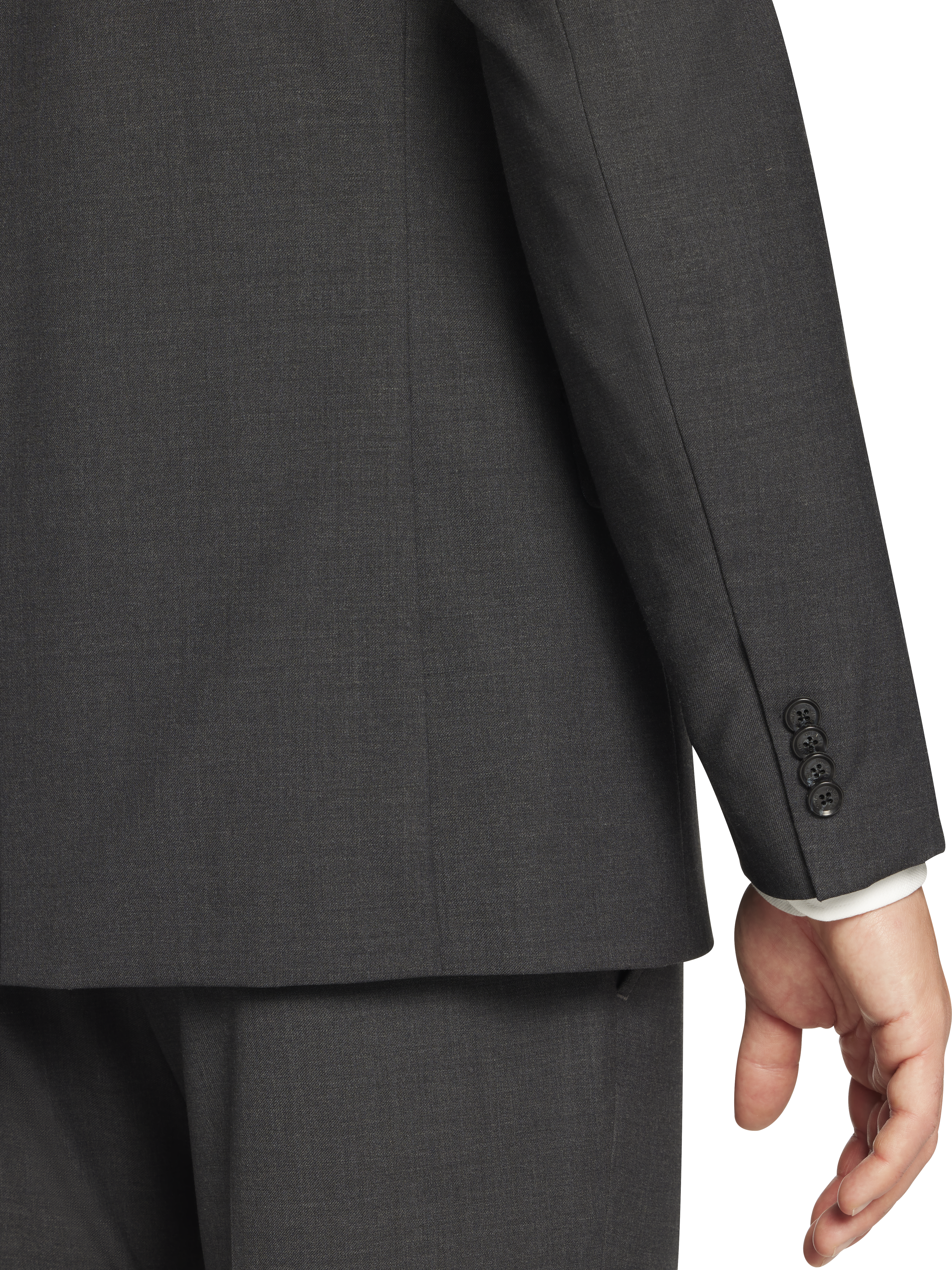 Modern Fit Wool Blend Twill Suit Jacket