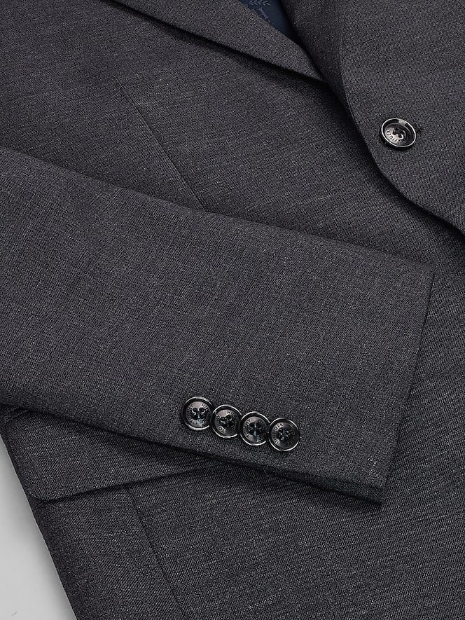 Tommy Hilfiger Modern Fit Premium Wool Blend Twill Suit Jacket, Charcoal Twill - Image 4 of 8