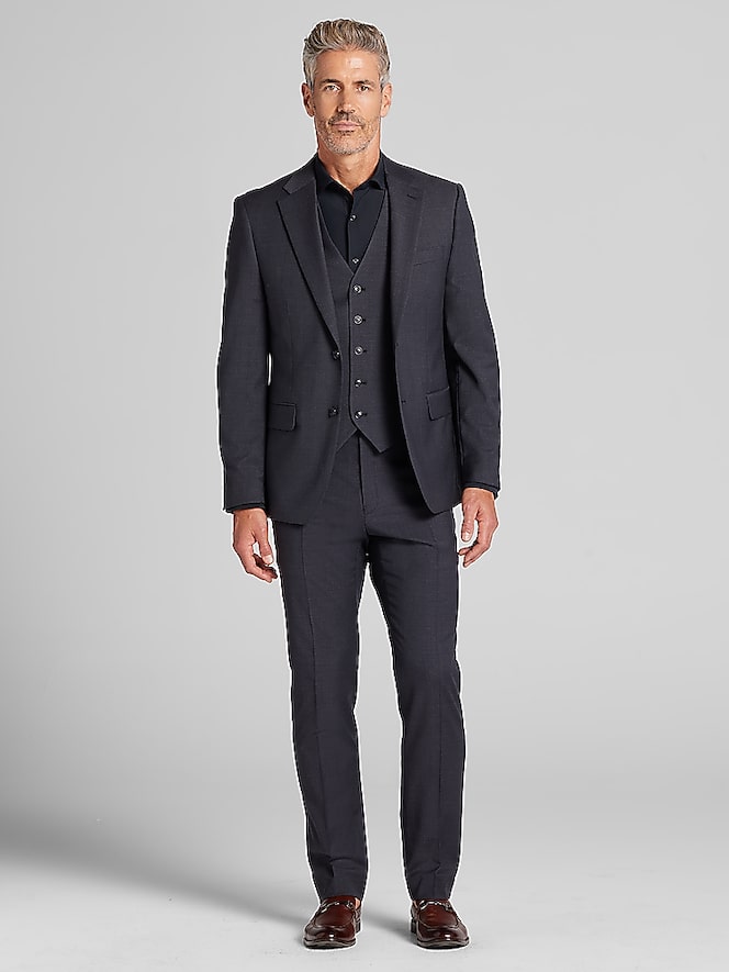 Tommy Hilfiger Modern Fit Premium Wool Blend Twill Suit Jacket, Charcoal Twill - Image 5 of 8