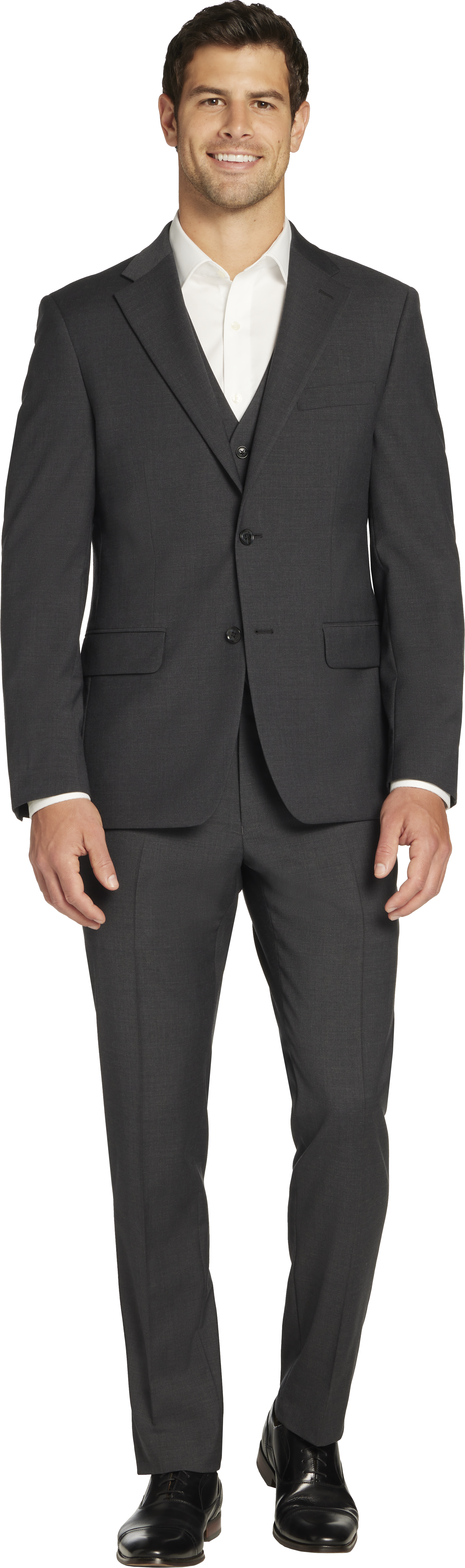 Modern Fit Wool Blend Twill Suit Jacket