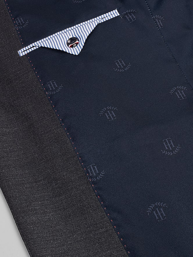 Tommy Hilfiger Modern Fit Premium Wool Blend Twill Suit Jacket, Charcoal Twill - Image 6 of 8