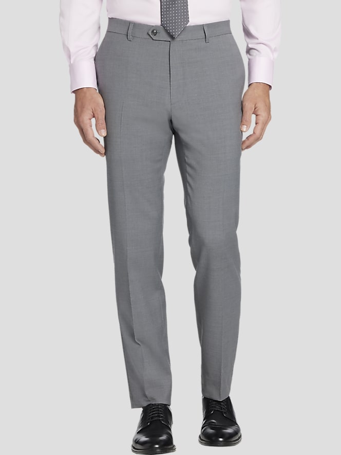 Tommy Hilfiger Modern Fit Wool Blend Twill Suit Pants