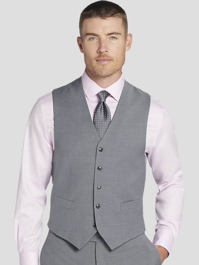 Tommy Hilfiger Modern Fit Wool Blend Suit Vest