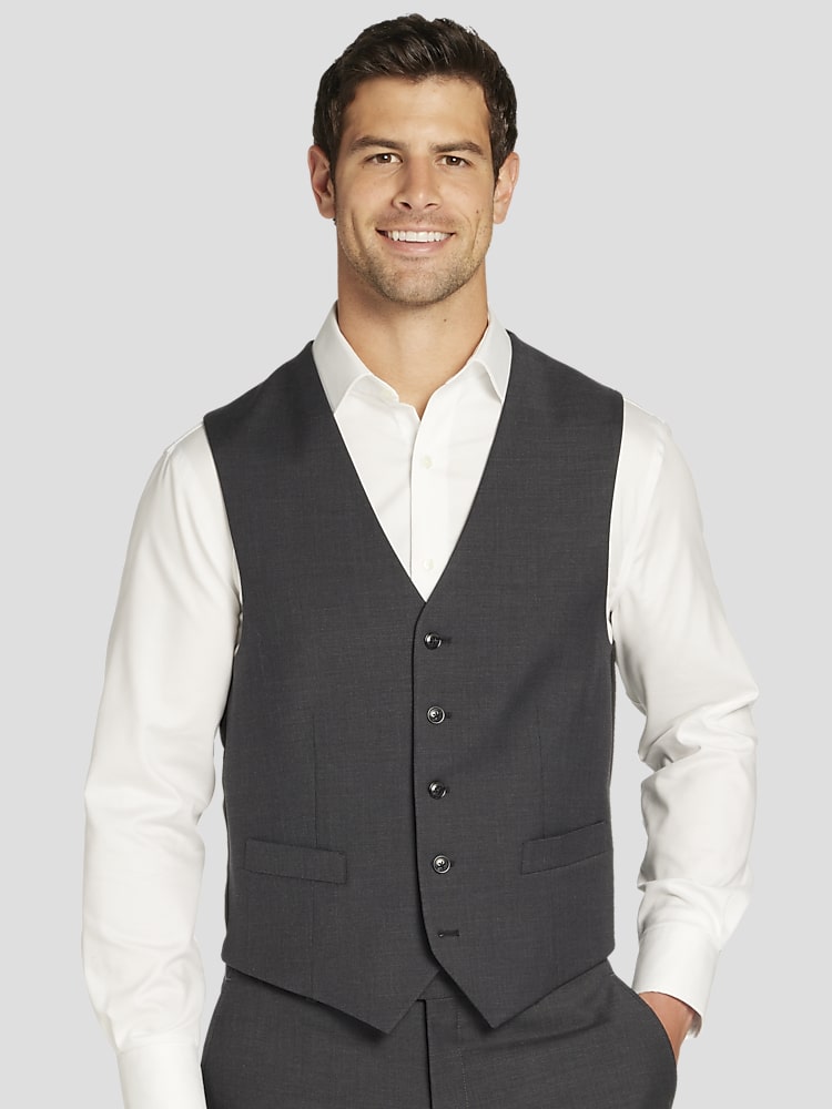 mens grey dress vest Mens Casual & Formal Light Grey Vest
