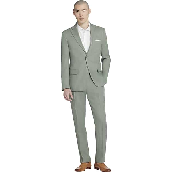 Tommy Hilfiger Modern Fit Men's Suit Separates Linen Jacket Sage - Size: 46 Long