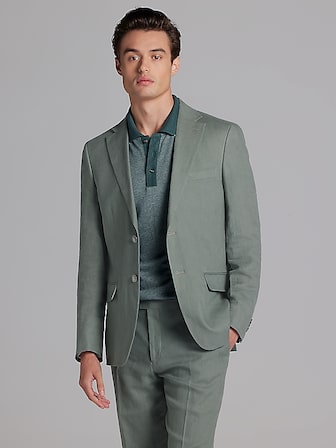 Big and tall linen jacket top