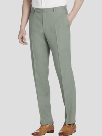 Modern Fit Linen Suit Pants