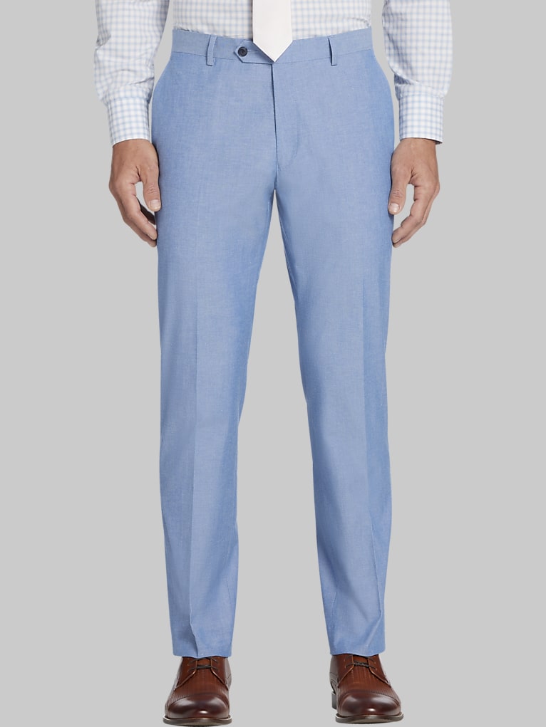 Tommy Hilfiger Modern Fit Cotton Blend Suit Pants