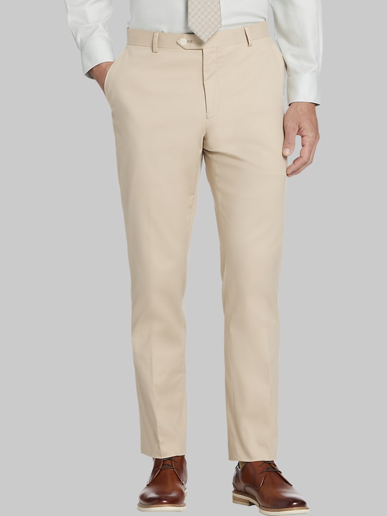 Tommy Hilfiger Modern Fit Cotton Blend Suit Pants