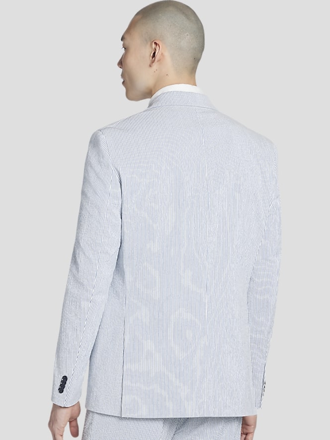 Tommy Hilfiger Modern Fit Cotton Blend Seersucker Suit Jacket