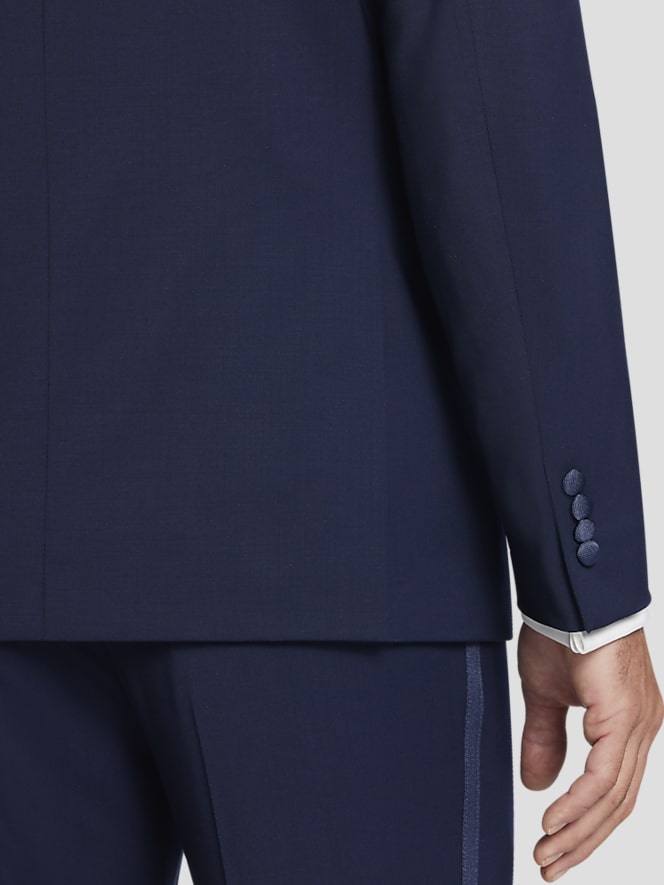 Tommy Hilfiger Modern Fit Wool Blend Notch Lapel Tuxedo Jacket