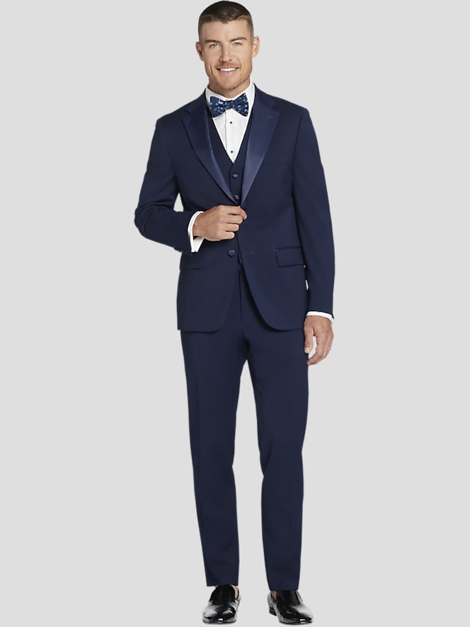 Tommy Hilfiger Modern Fit Wool Blend Notch Lapel Tuxedo Jacket