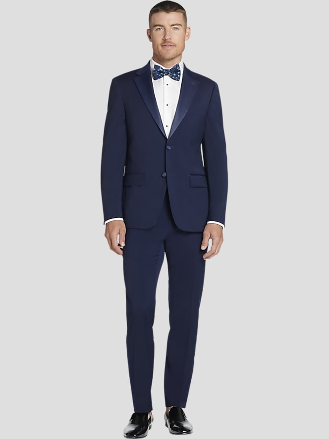 Tommy Hilfiger Modern Fit Wool Blend Notch Lapel Tuxedo Jacket