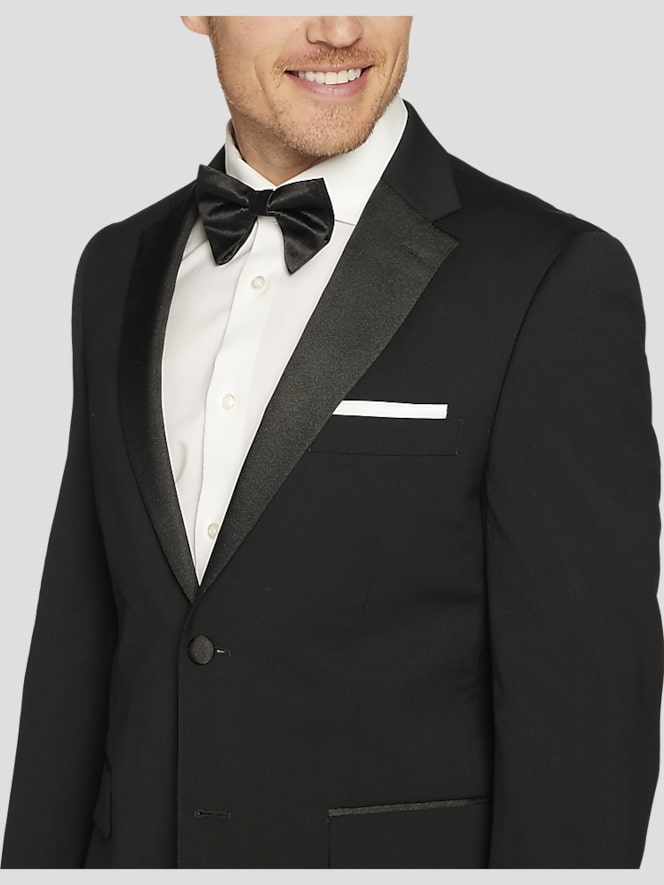 Tommy Hilfiger Modern Fit Wool Blend Notch Lapel Tuxedo Jacket