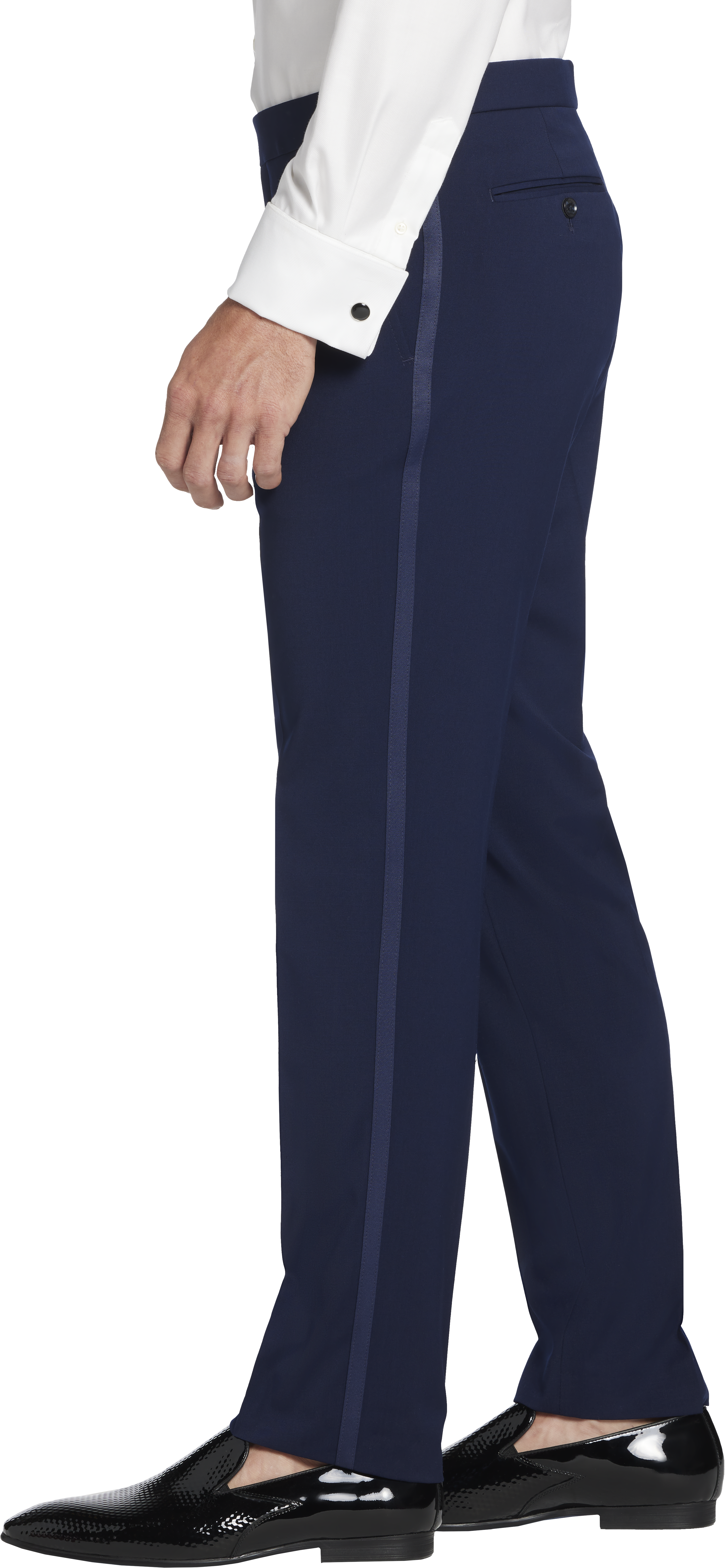 Slim Fit Wool Blend Tuxedo Pants