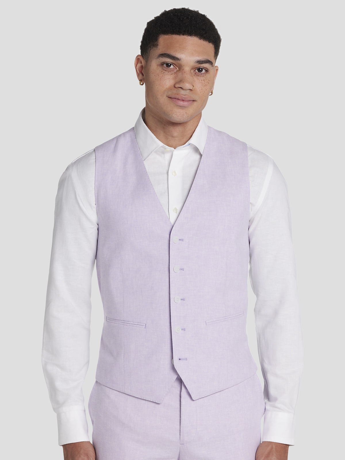 Joseph abboud linen vest 2025