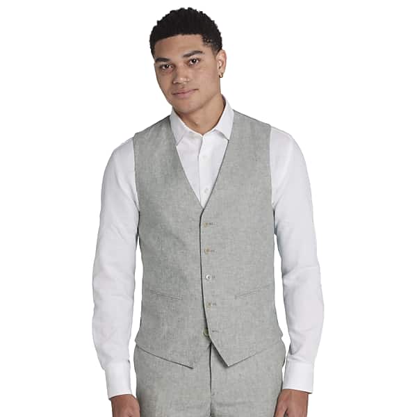 JOE Joseph Abboud Big & Tall Slim Fit Linen Blend Men's Suit Separates Pants Lt Sage - Size: 6X