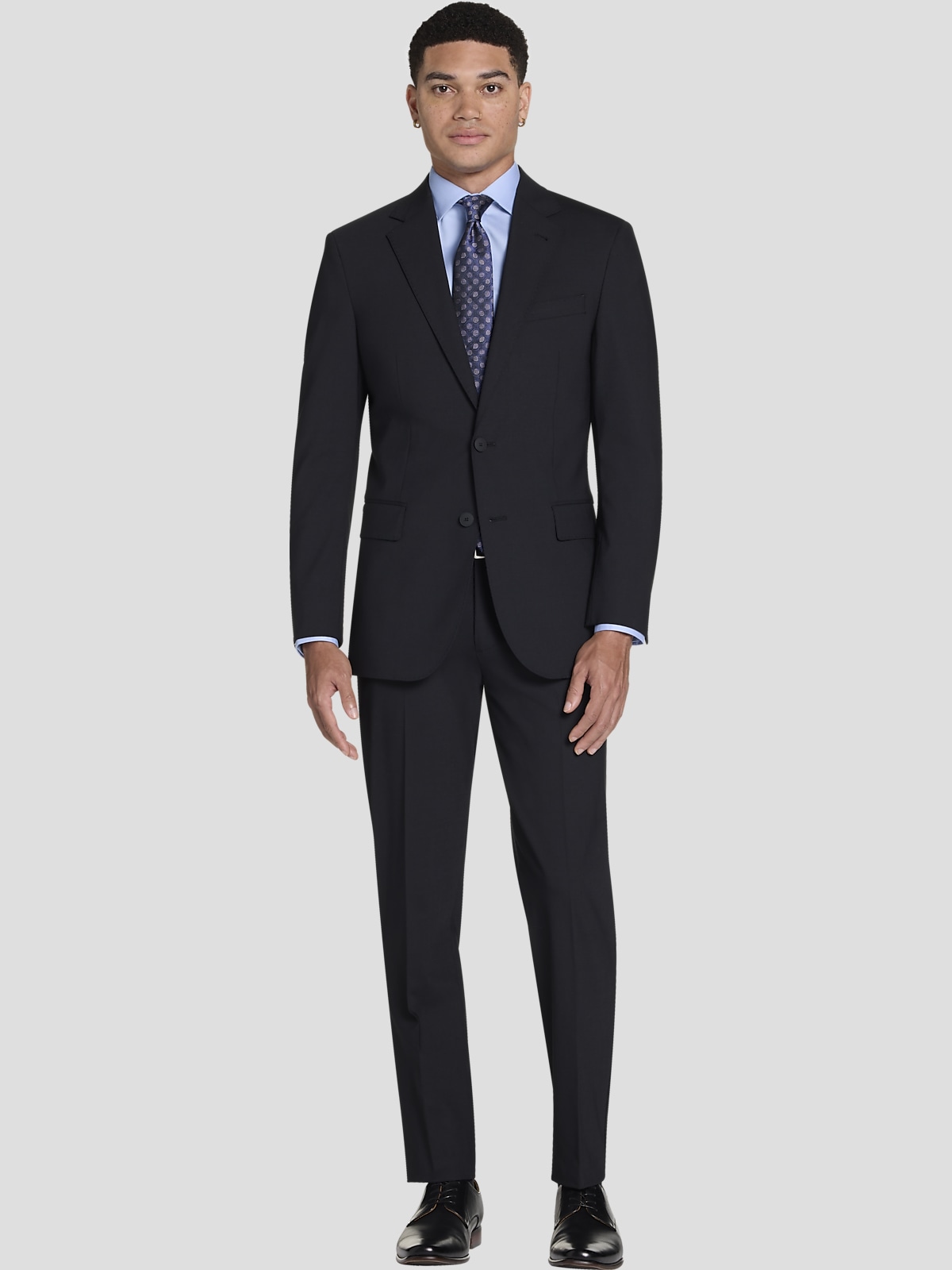 Awearness Kenneth Cole CHILLFLEX Slim Fit Men s Suit Jacket at Men s Wearhouse Black Solid Size 38 Regular Suit Separates