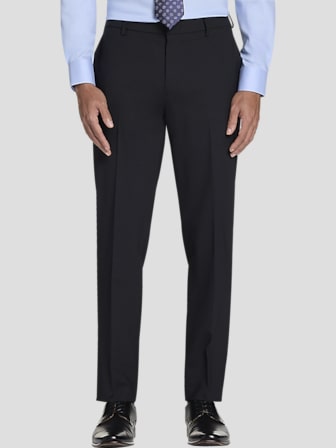 green emerald velvet dress Black Tuxedo Pants – 9tofive main image 0