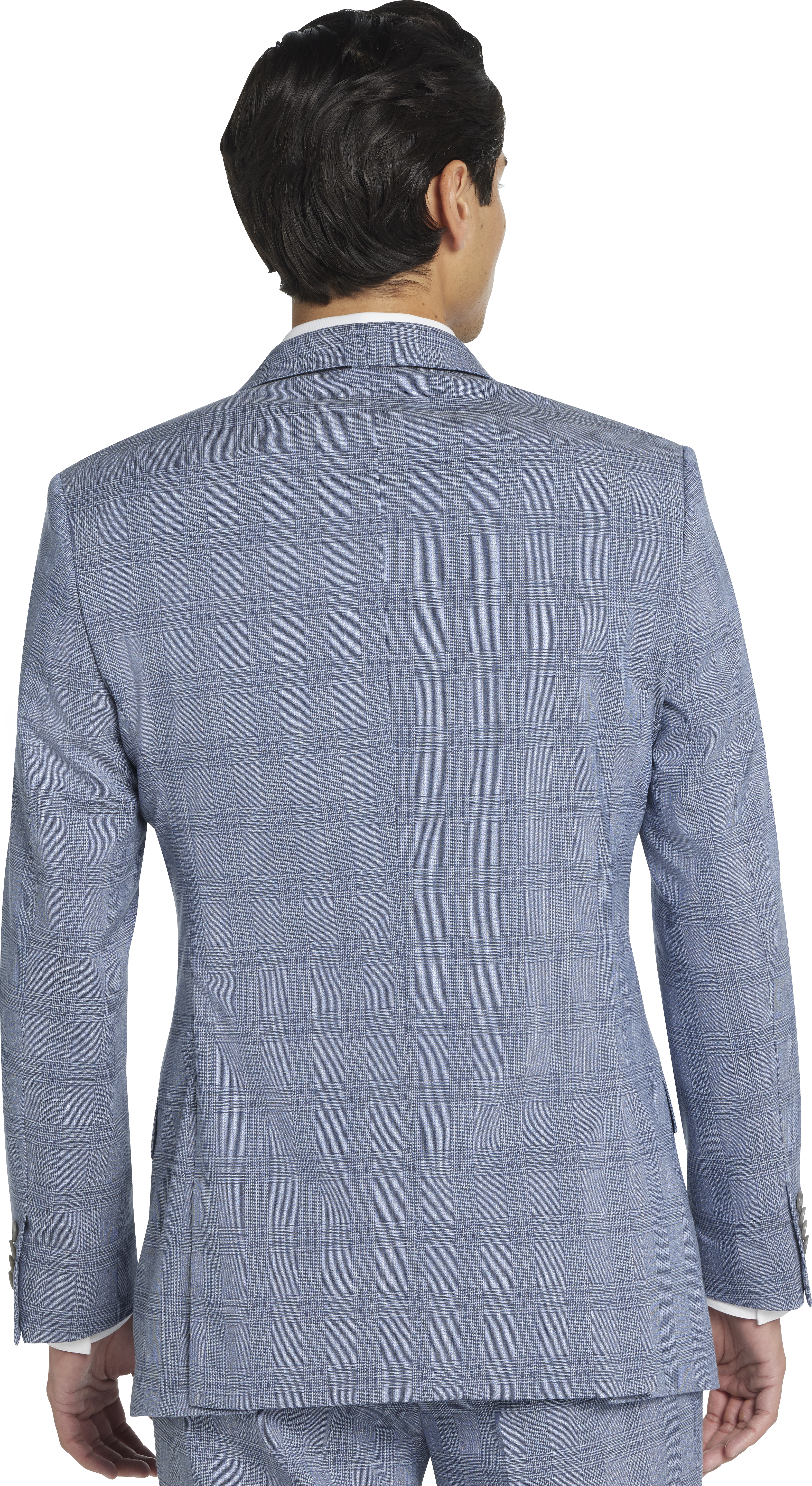 Plaid Slim Fit Suit