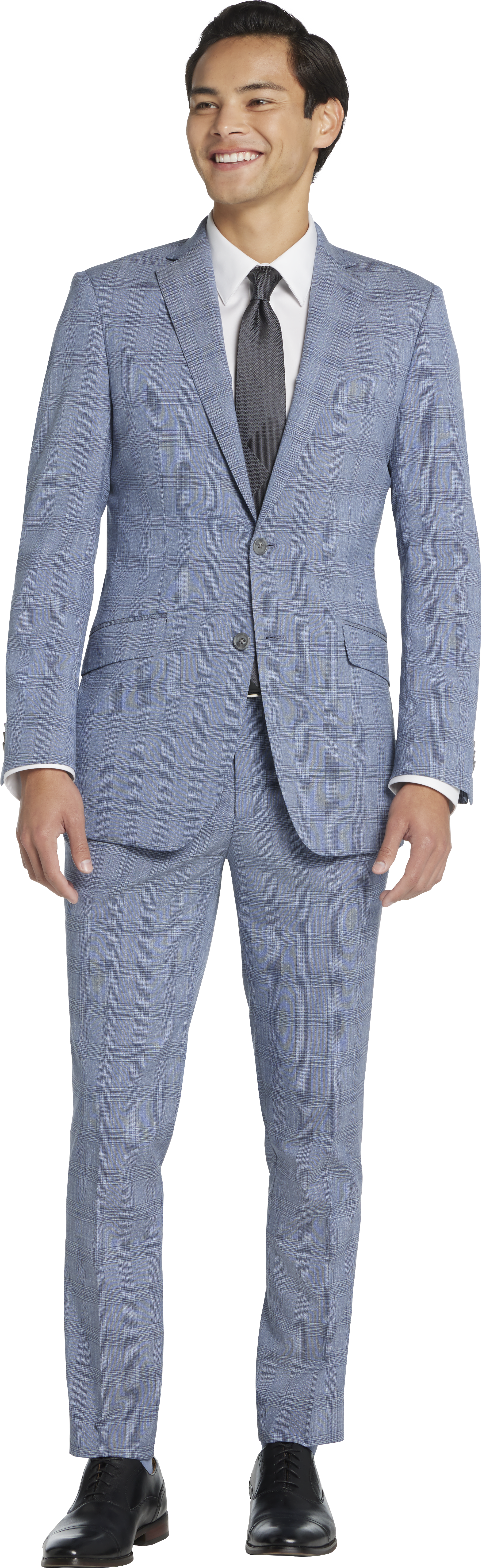 Plaid Slim Fit Suit