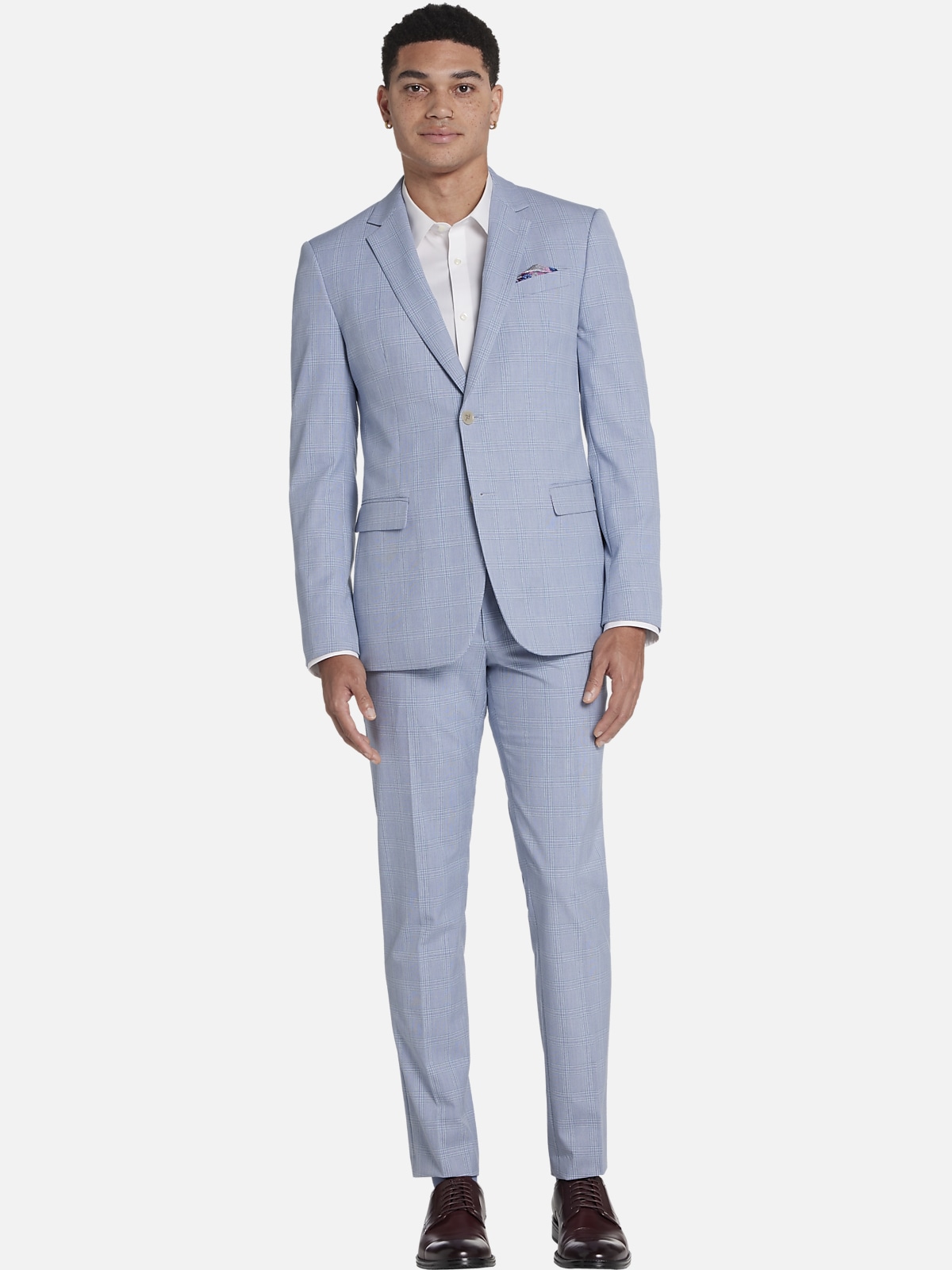 Egara Skinny Fit Plaid Suit Separates Jacket | All Clearance $39.99 ...