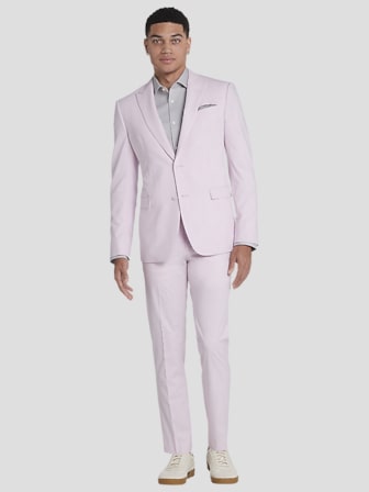 Tuxedo Jacket Mens Slim Fit Pink Pastel Velvet Dinner Blazer Shawl