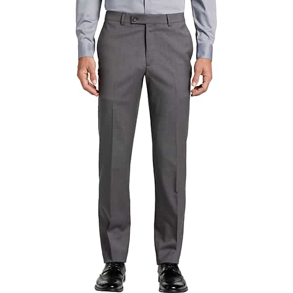 Awearness Kenneth Cole CHILLFLEX Modern Fit Wool Blend Men's Suit Pants Dove Grey - Size: 33W x 30L TMW3YR333004