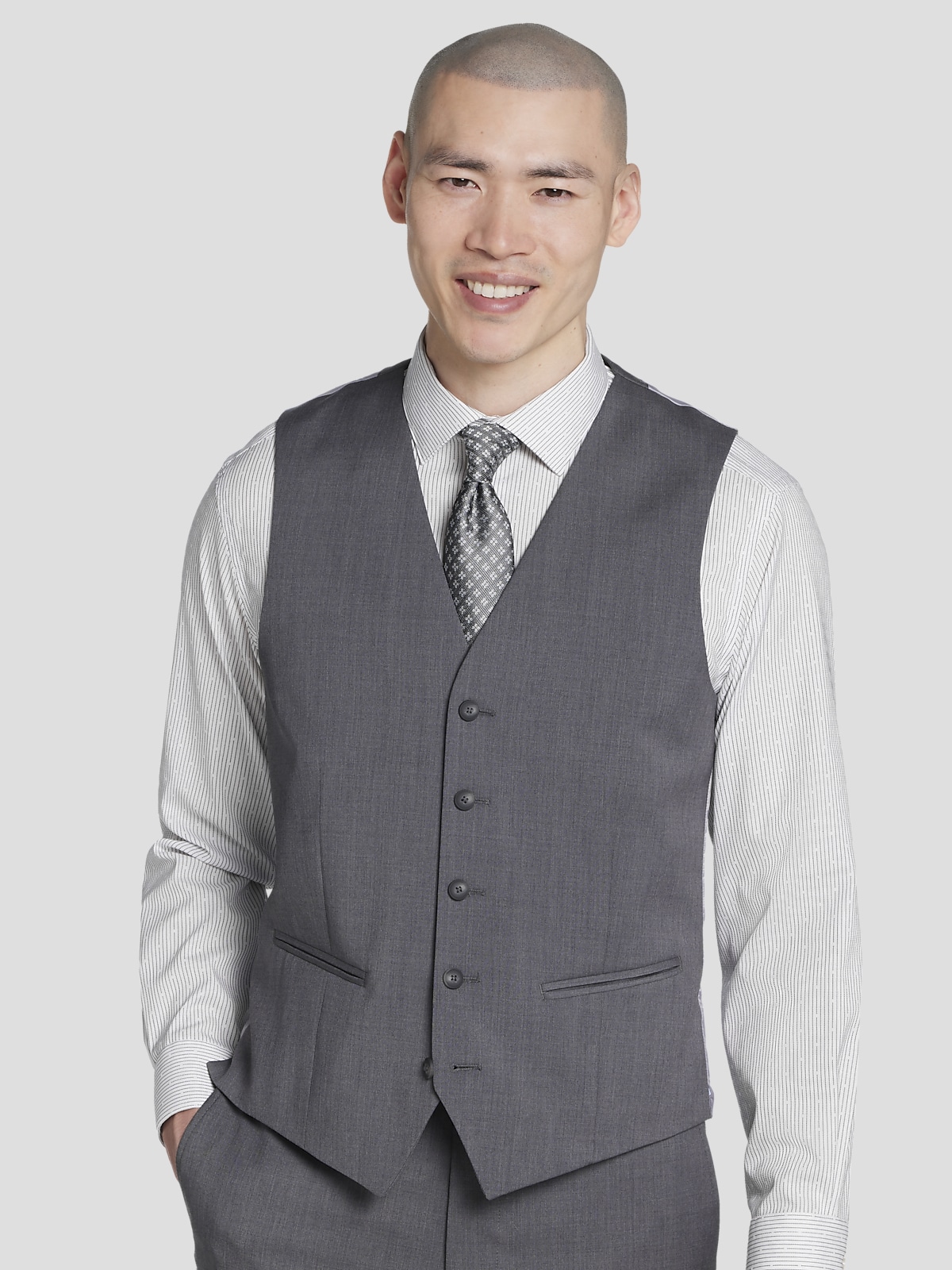 Awearness Kenneth Cole CHILLFLEX Modern Fit Suit Separates Vest Suit Separate Vests Men s Wearhouse