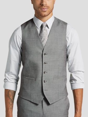 Modern Fit Wool Blend Suit Vest
