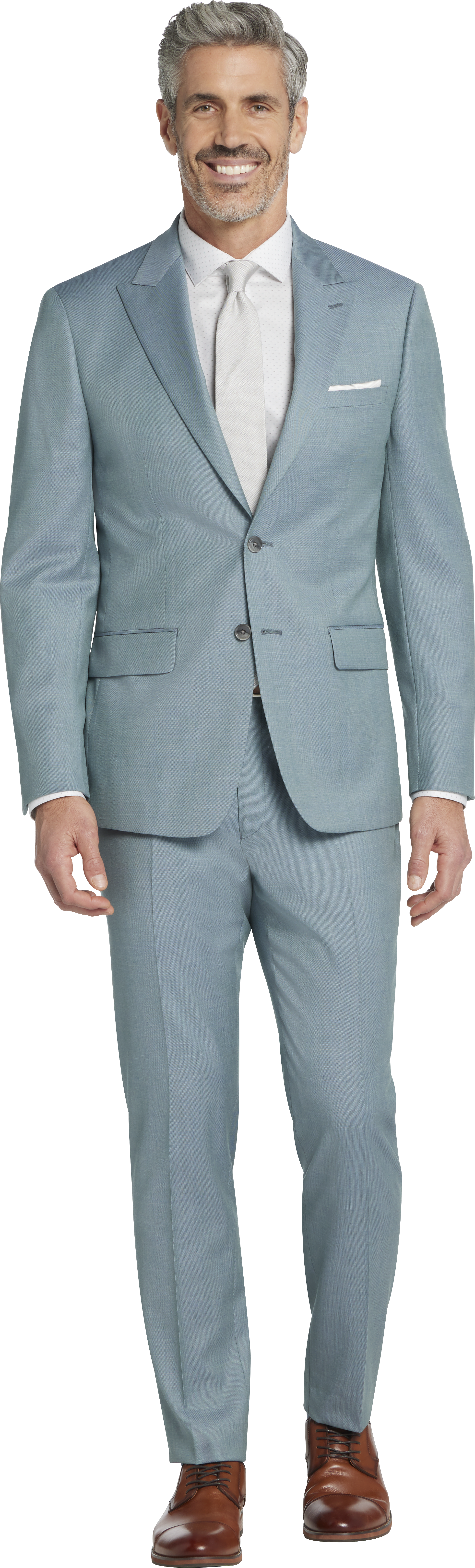 Slim Fit Peak Lapel Suit