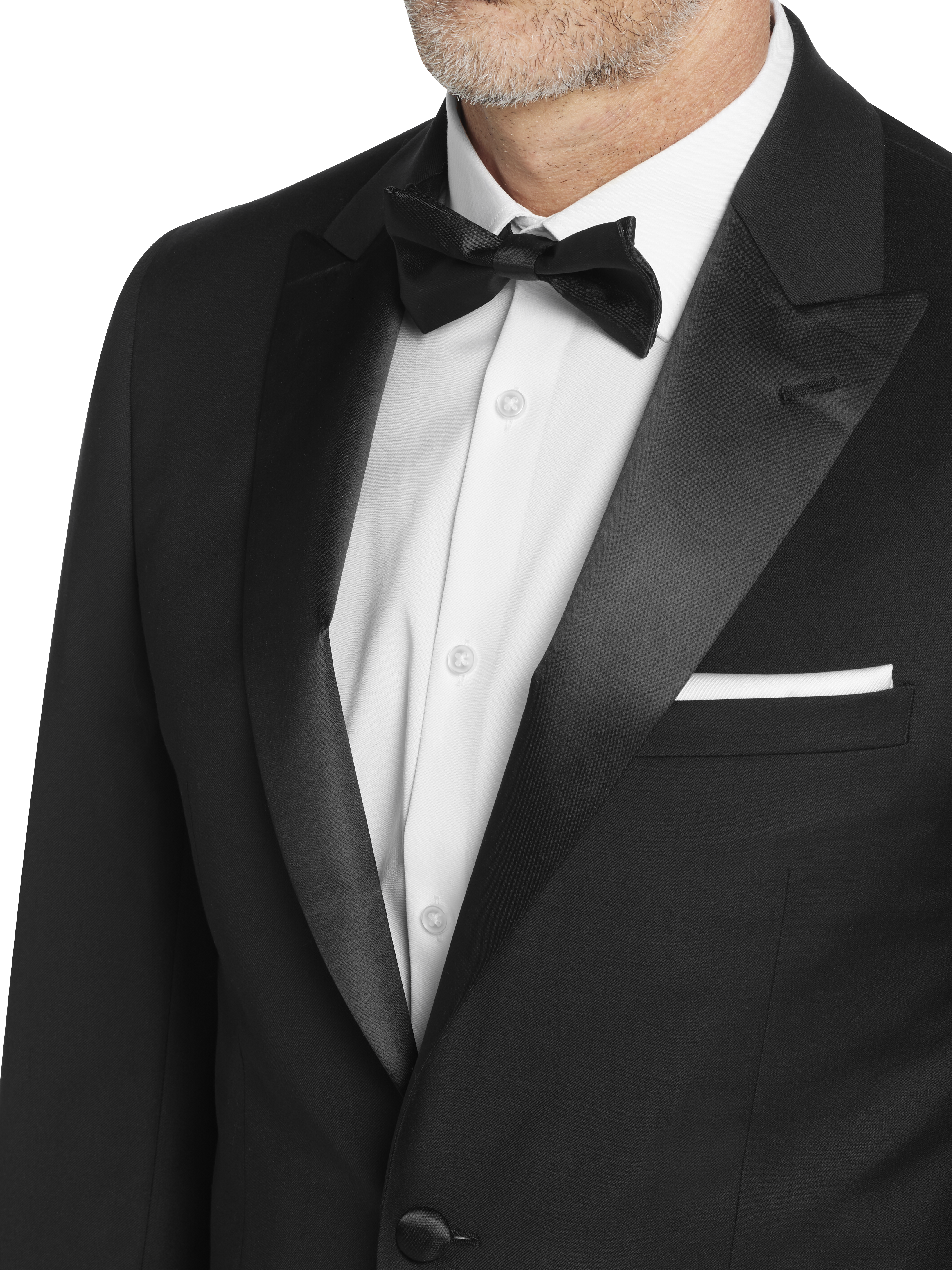 Slim Fit Wool Blend Peak Lapel Tuxedo Jacket