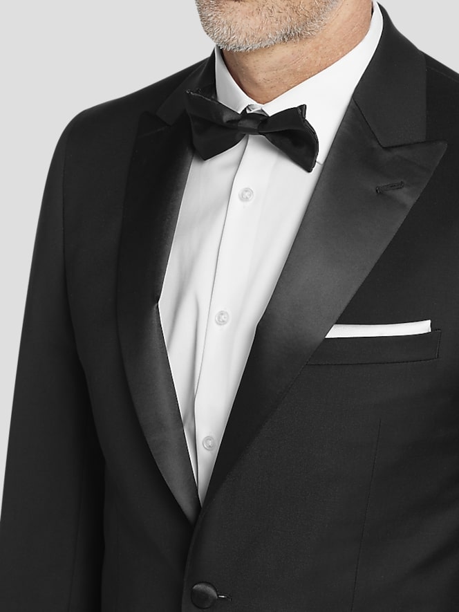 Calvin Klein Slim Fit Wool Blend Peak Lapel Tuxedo Jacket