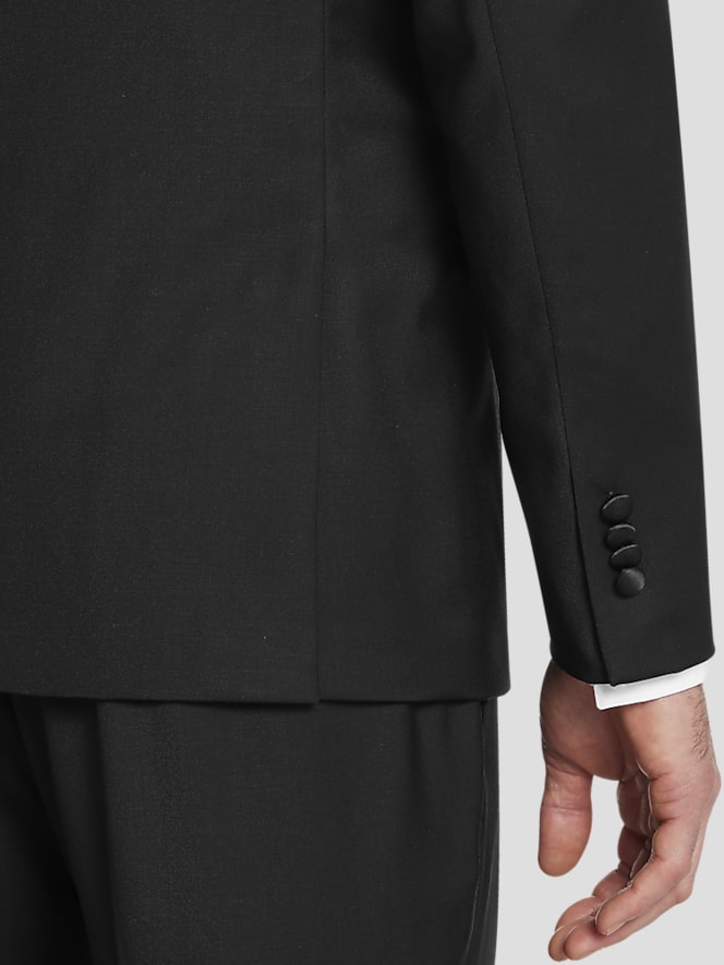 Calvin Klein Slim Fit Wool Blend Peak Lapel Tuxedo Jacket