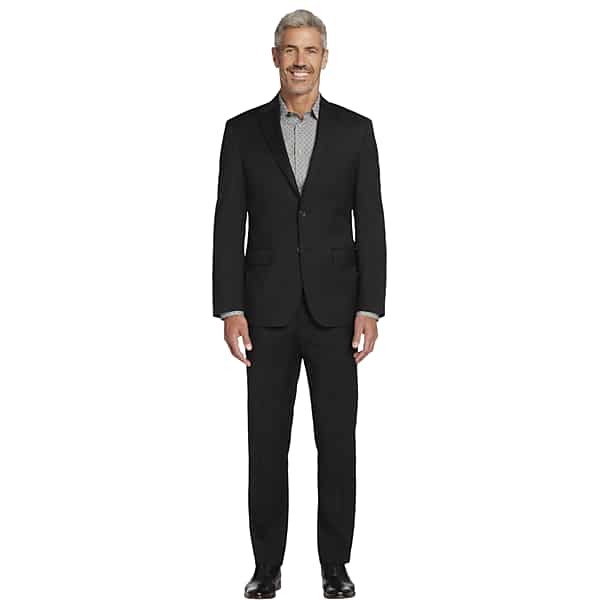 Awearness Kenneth Cole Modern Fit Men’s Suit Separates Jacket Black Solid – Size: 38 Long