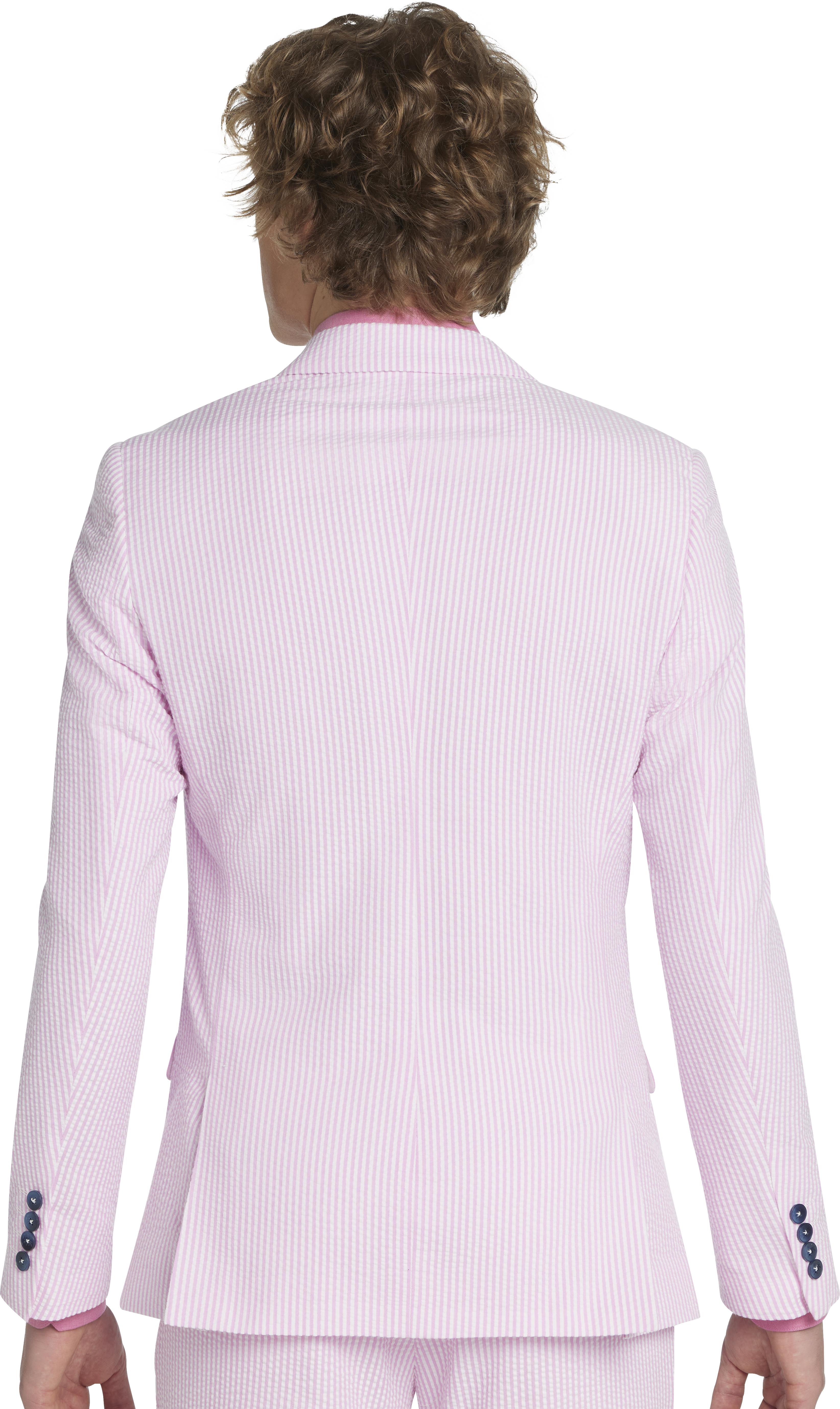 Slim Fit Seersucker Suit Jacket